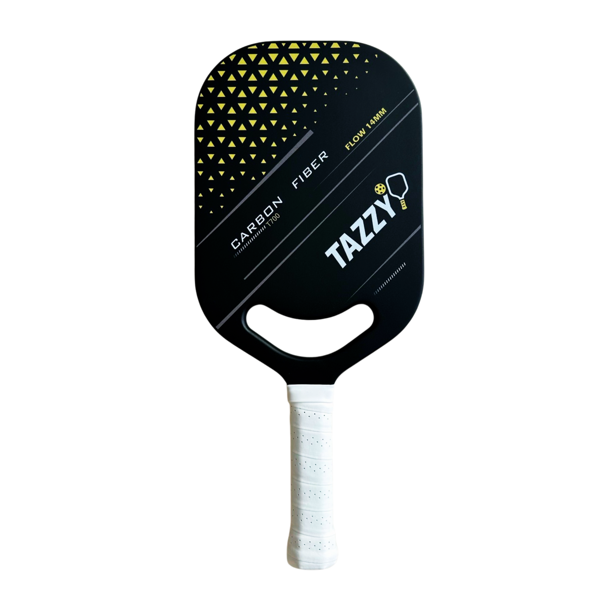 Tazzy Flow – T700 Carbon Fiber Pickleball Paddle 14mm | Frameless Thermoformed Design for Speed & Control