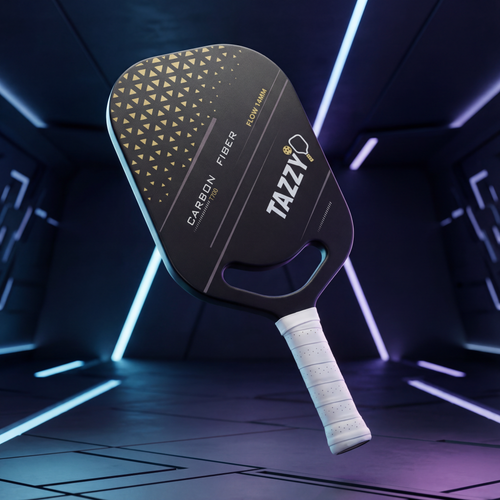 Tazzy Flow 14mm T700 Carbon Fiber Pickleball Paddle | Speed & Control