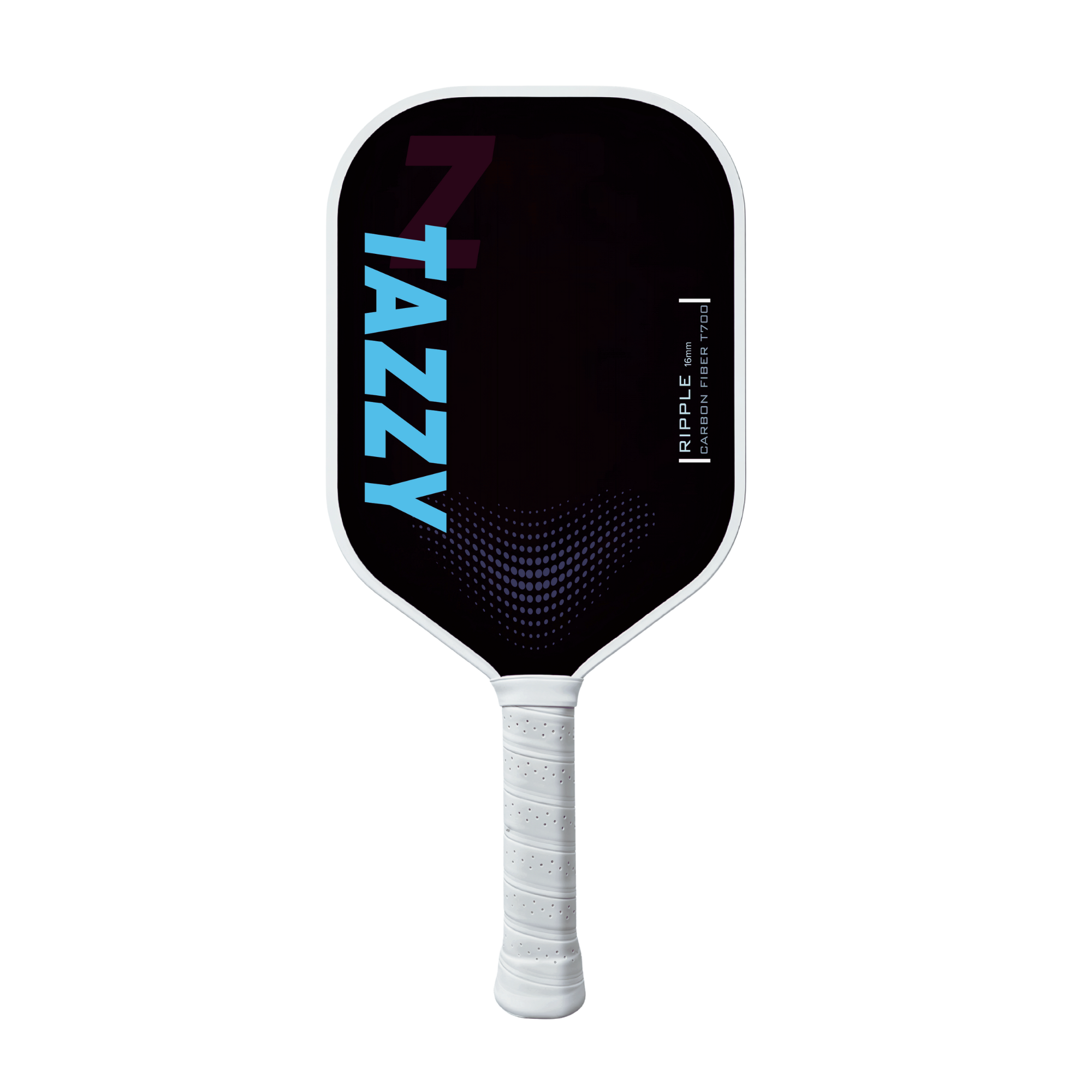 Tazzy Ripple – Carbon Fiber Pickleball Paddle 16mm | Thermoformed Frame with Enhanced Spin & Vibration Control