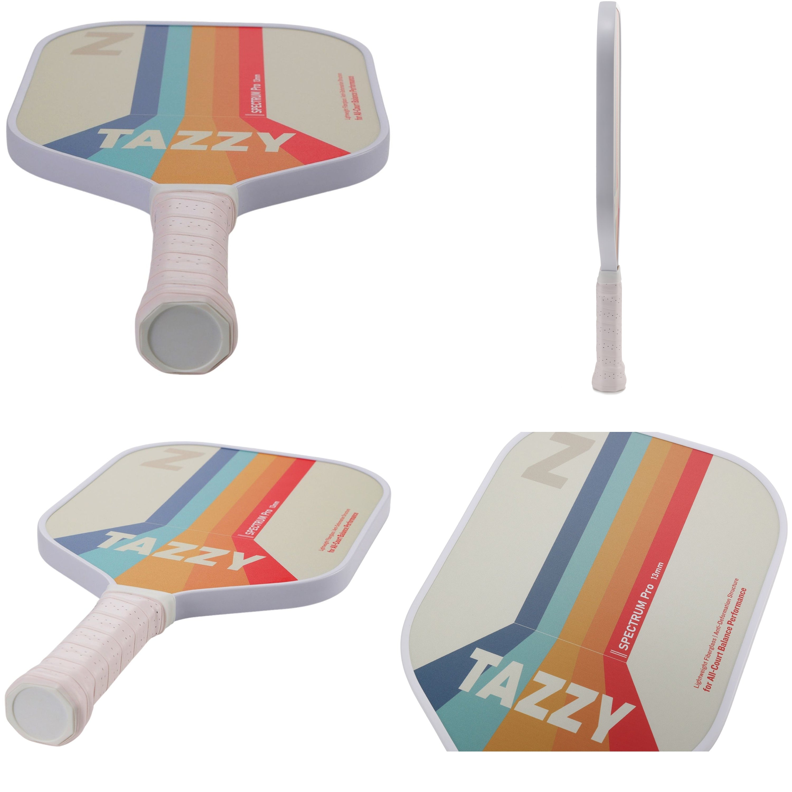 Tazzy Spectrum 13mm Fiberglass Pickleball Paddle for Beginners