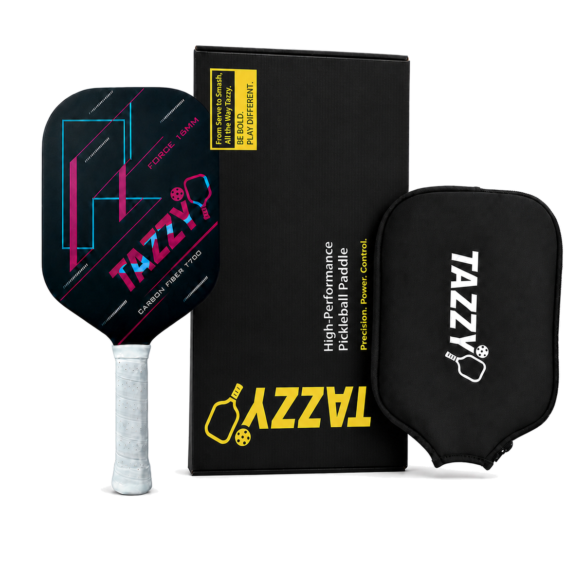 What is included with the Tazzy Force 16mm pickleball paddle